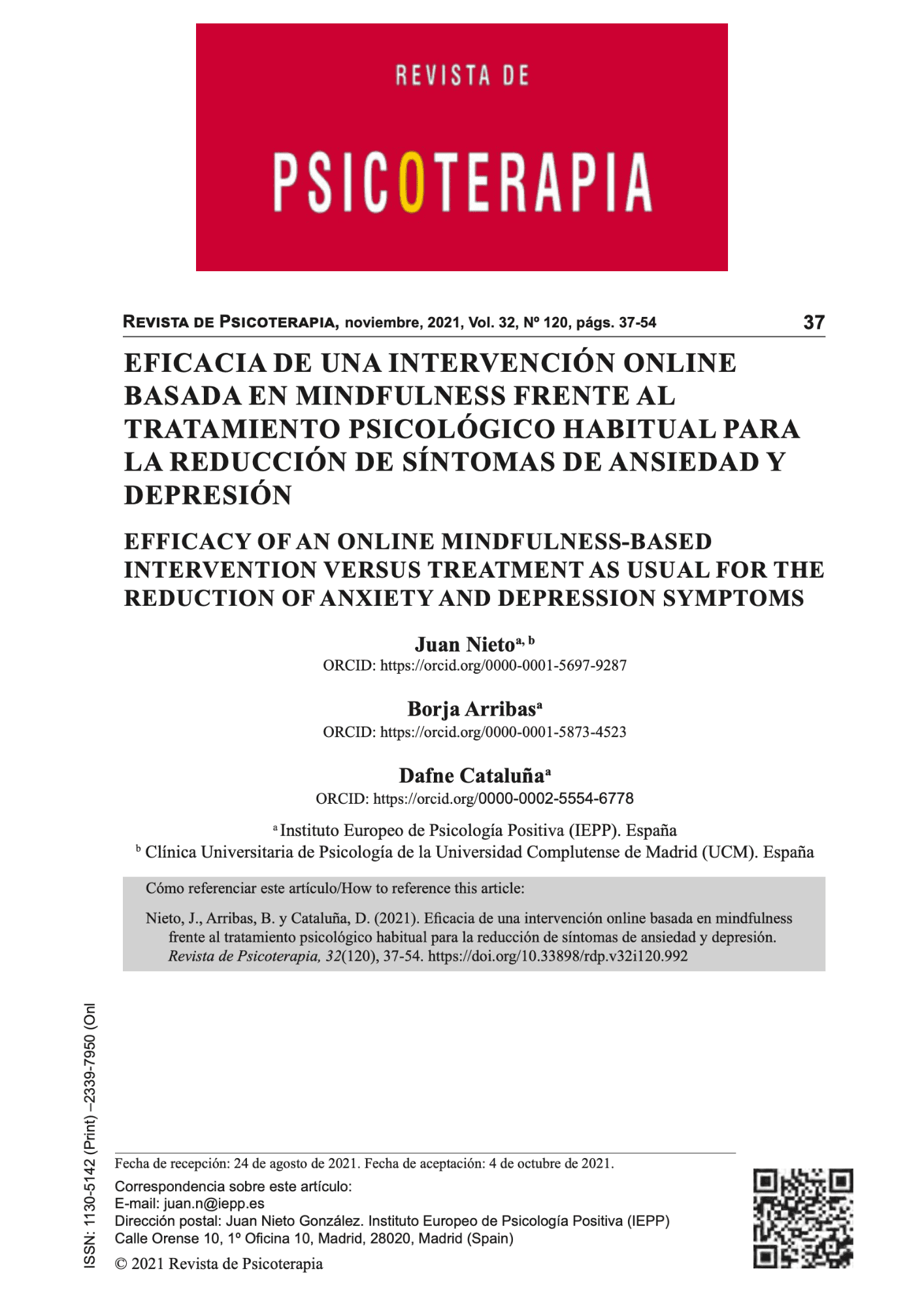 Psicoterapia Positiva. Guía de ejercicios basados en la Psicología Positiva