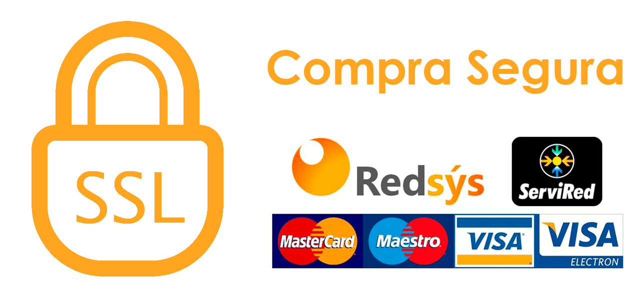Compra segura con Redsys, Servired, Mastercard, Maestro, Visa y Visa Electron